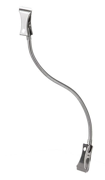 Flexibler Halter mit Klammern.