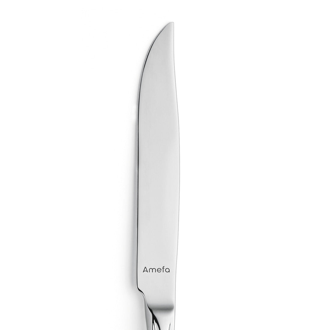 Silbernes Tafelmesser mit glatter Klinge.