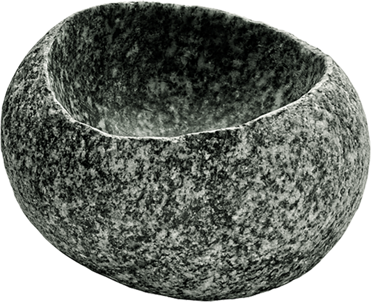 Steinoptik-Schale für Gastronomiebedarf.