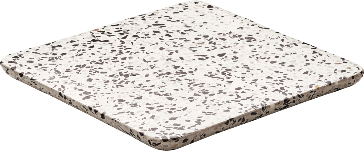 Terrazzo-Muster Untersetzer, quadratisch.