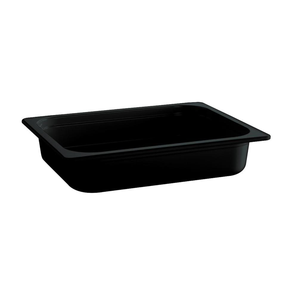 Schwarze GN-Behälter aus Kunststoff