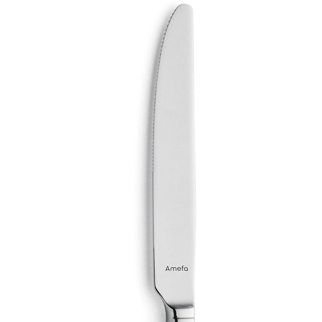 Silbernes Tafelmesser mit glatter Klinge.