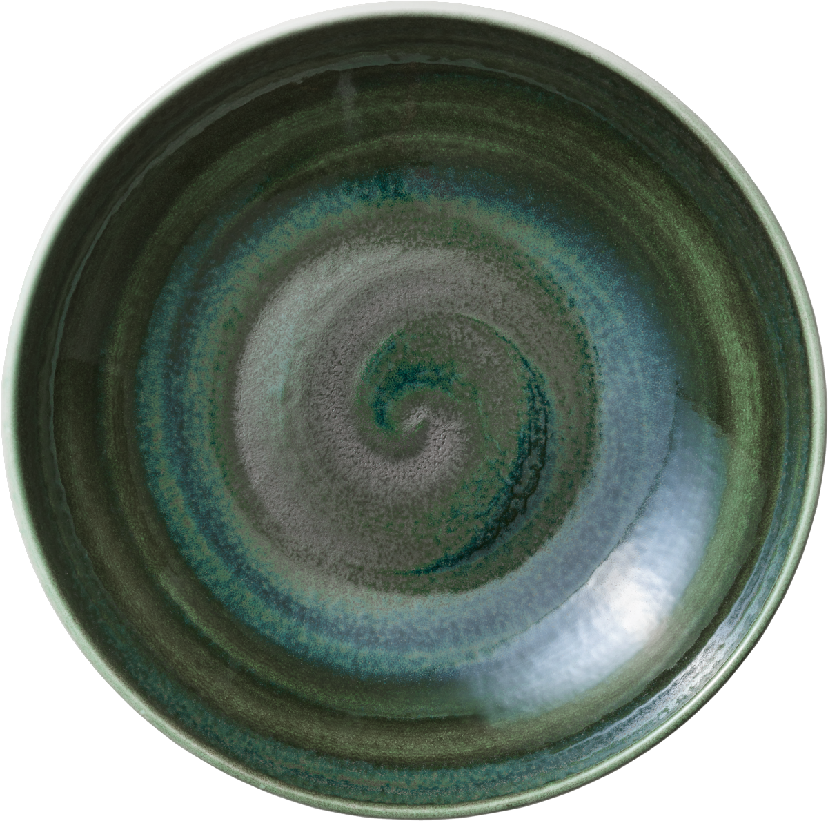 Tiefer Teller, Avocado-Design, 28cm.