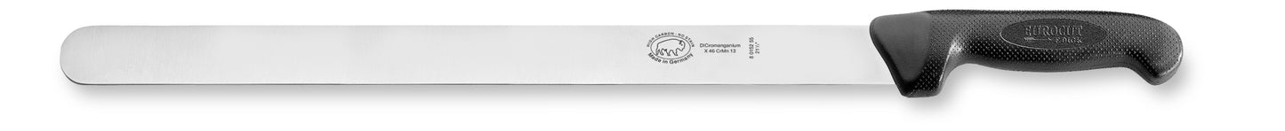 Langes Messer mit schwarzem Griff.