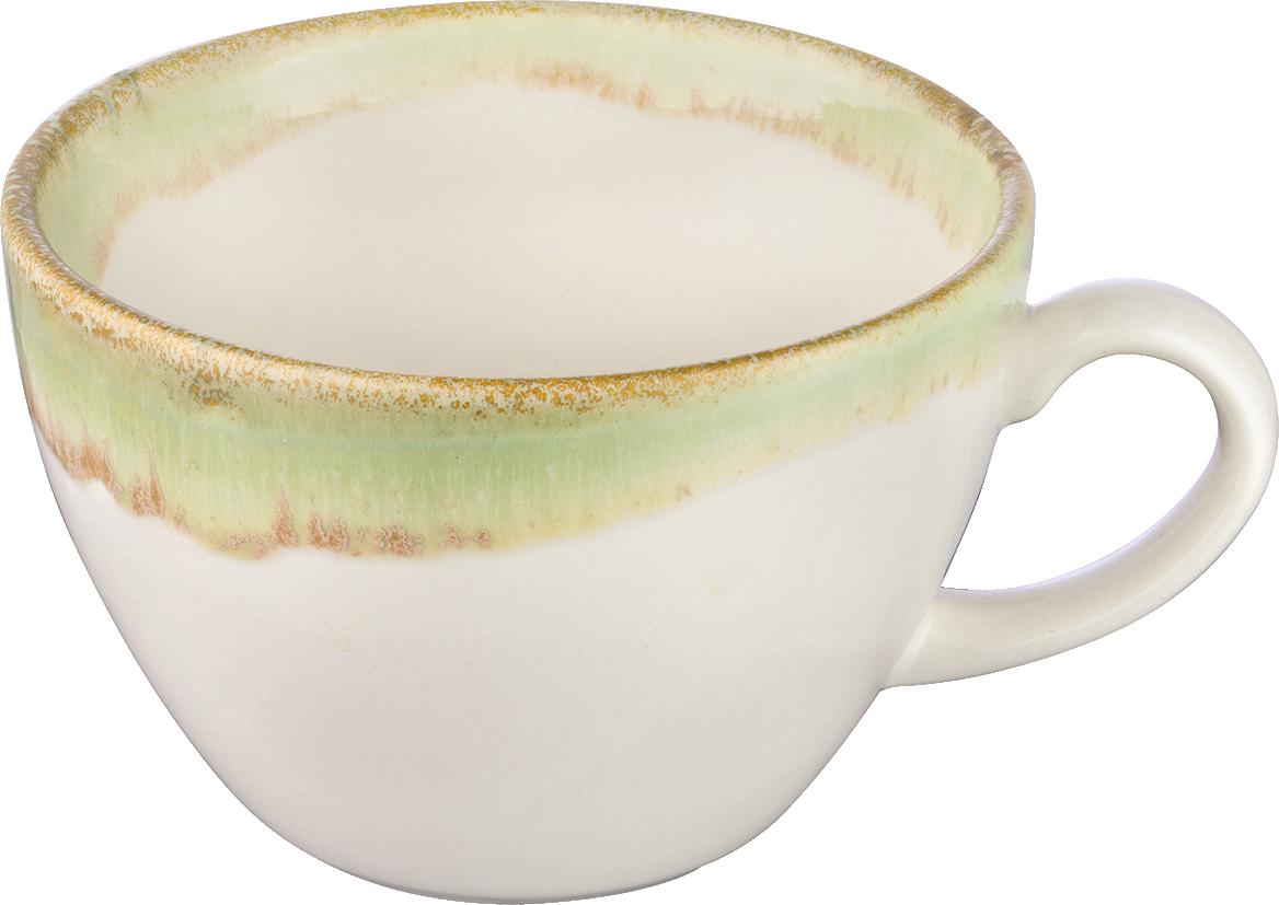 Kaffeetasse mit Milch, Nahaufnahme