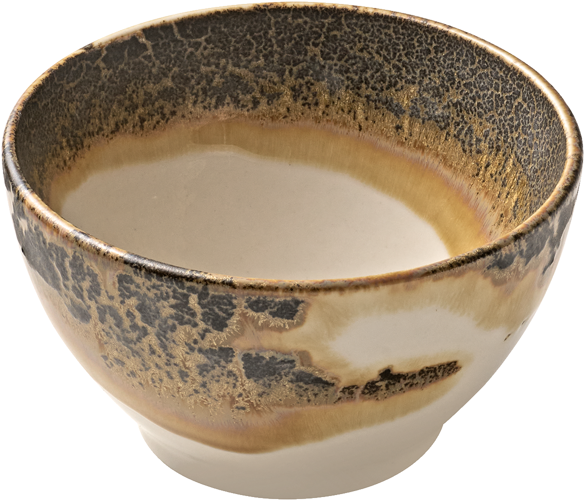 Keramikschale mit rustikalem Design.