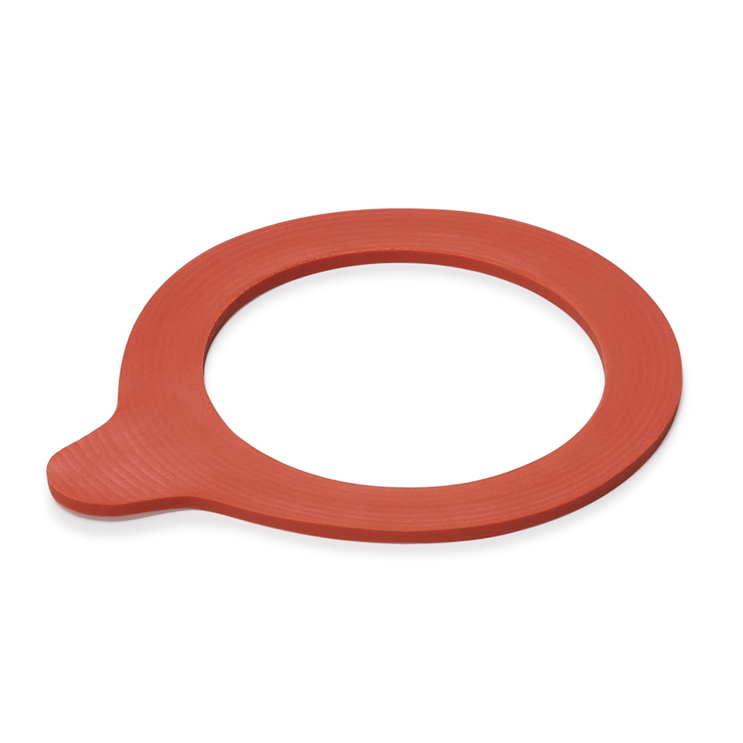 Roter Dichtungsring für Einmachglas.
