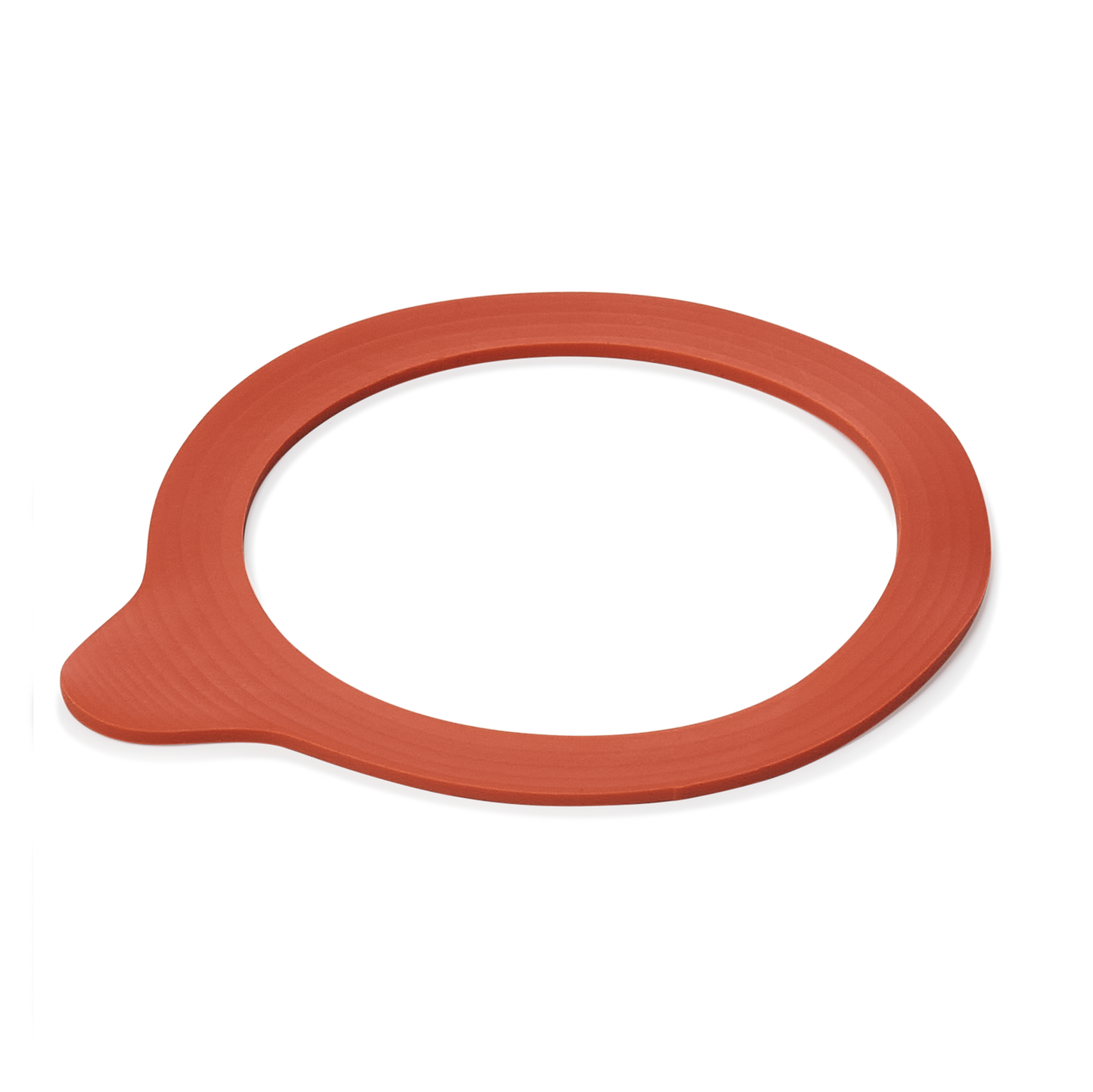 Roter Dichtungsring für Behälter.