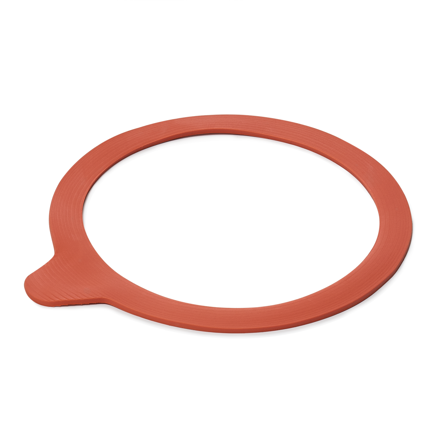 Roter Dichtungsring für Einmachglas.