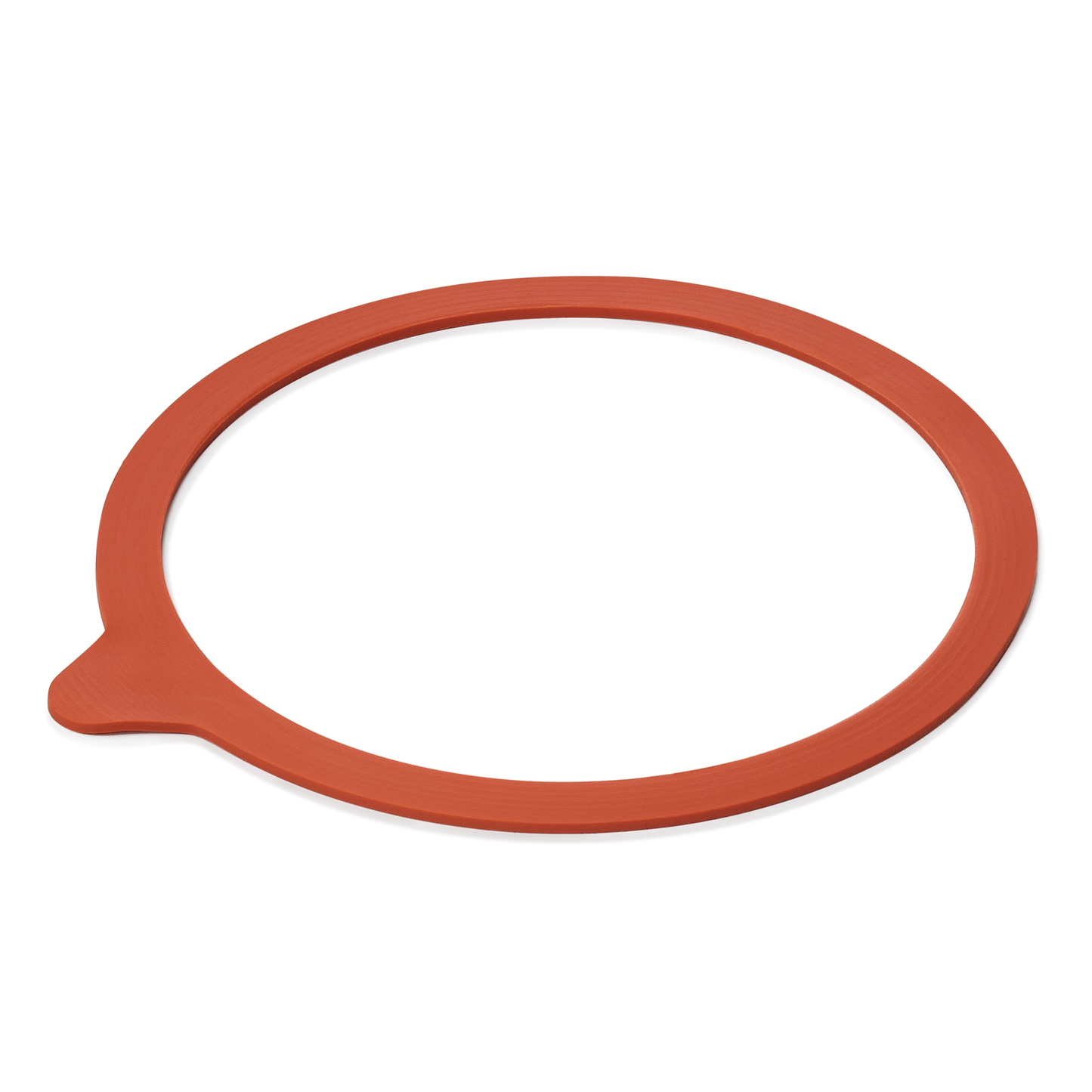 Roter Dichtungsring für Einmachglas.