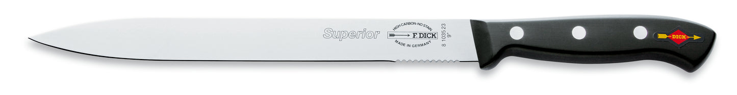 Küchenmesser mit schwarzem Griff.
