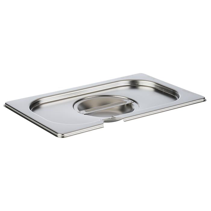 Edelstahl-Deckel mit Löffelaussparung