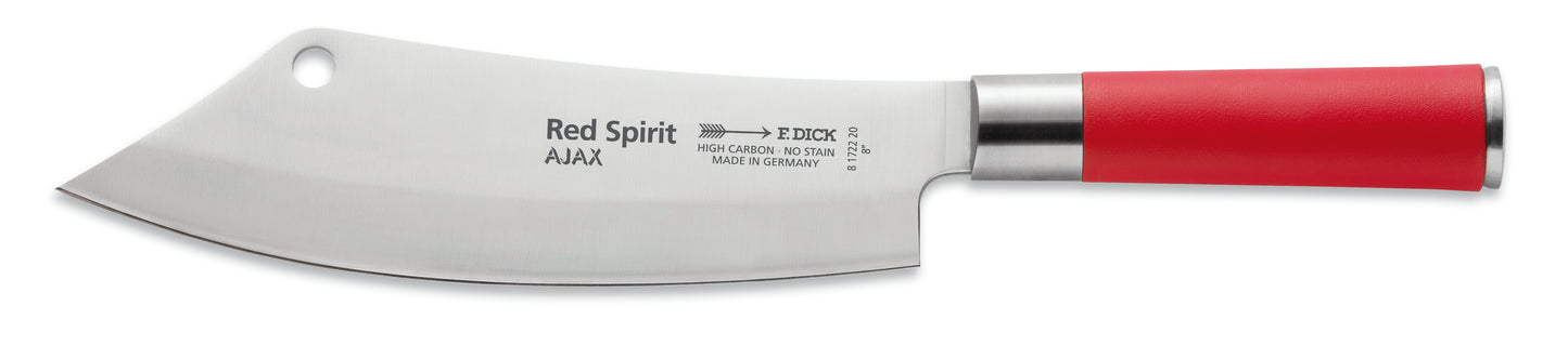 Messer mit rotem Griff.