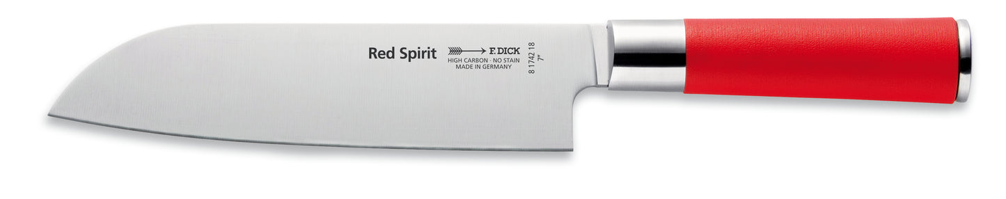 Kochmesser mit rotem Griff.