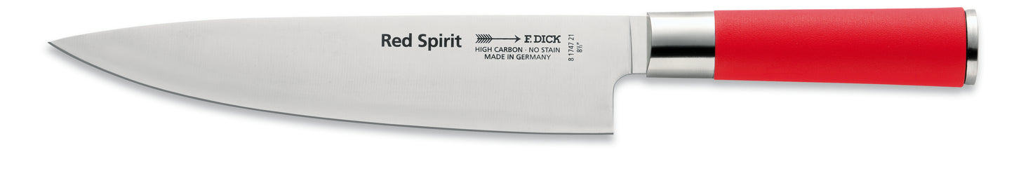 Kochmesser mit rotem Griff.