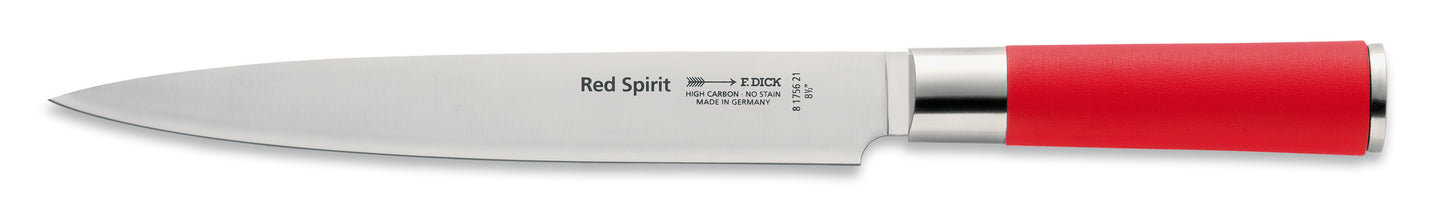 Kochmesser mit rotem Griff.