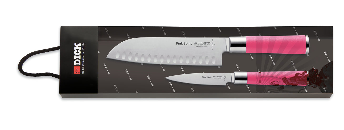 Zwei Messer in Geschenkverpackung.