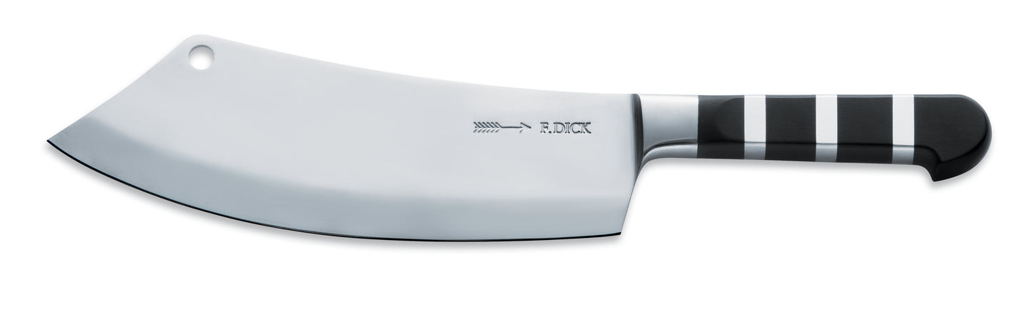 Großes, gebogenes Küchenmesser.