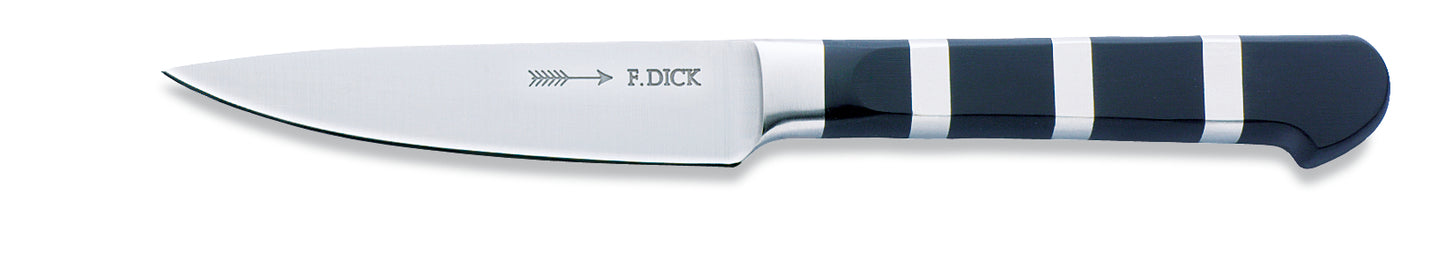 Küchenmesser mit gestreiftem Griff.