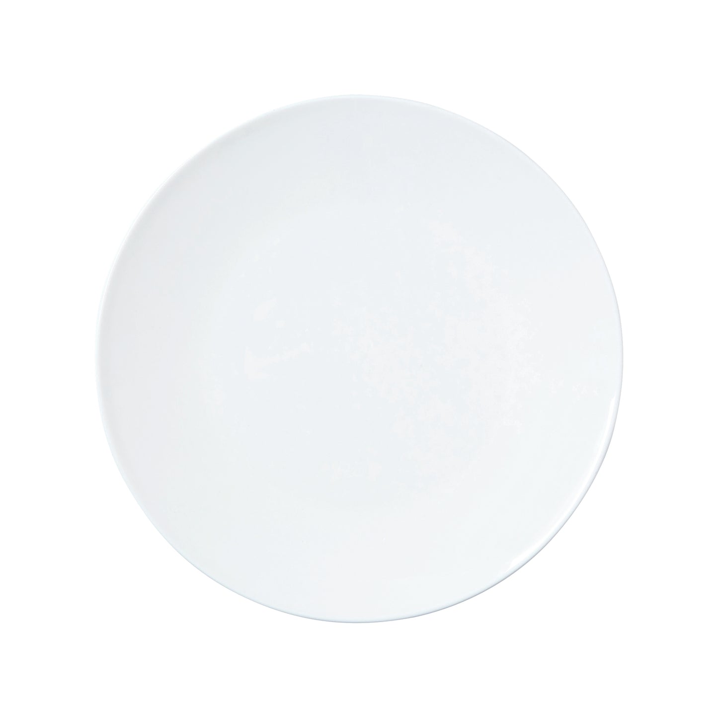 Leerer weißer Teller, minimalistisch.