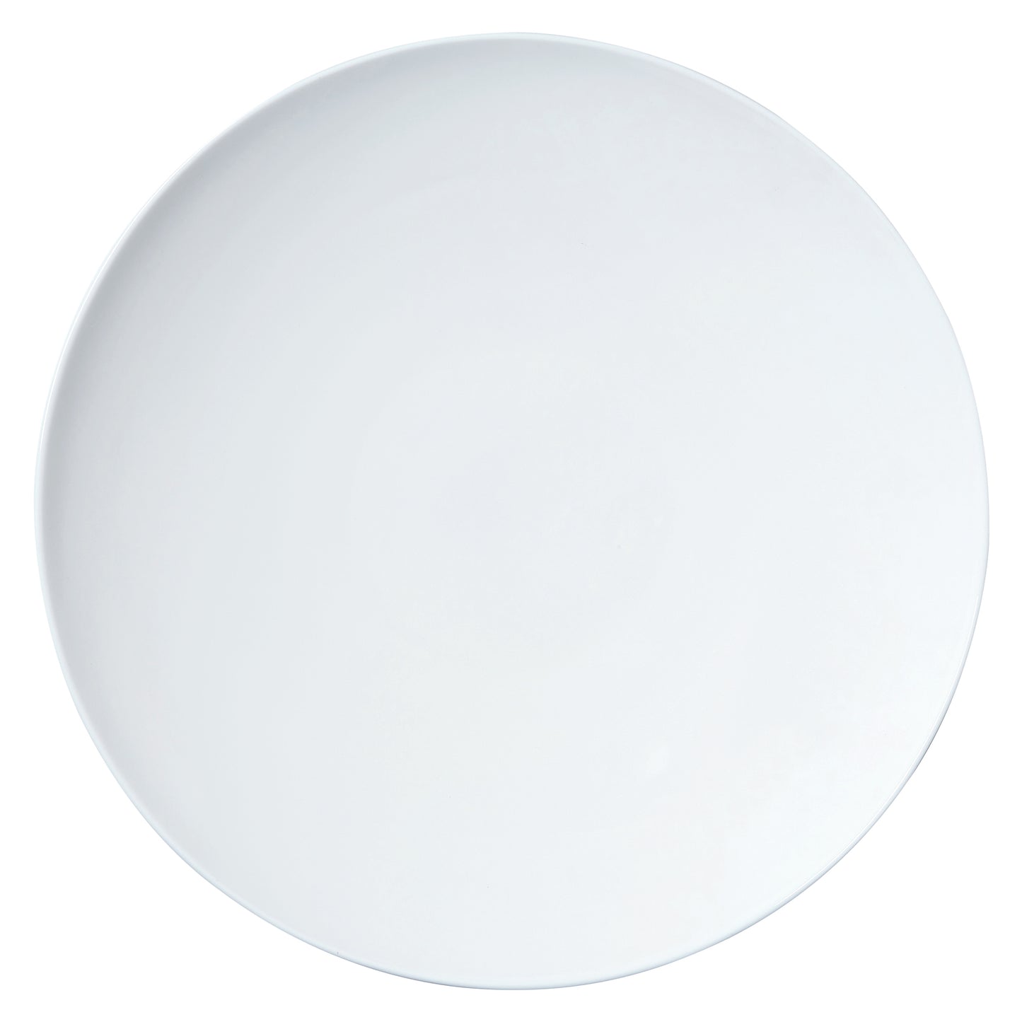 Leerer weißer Teller, minimalistisch.