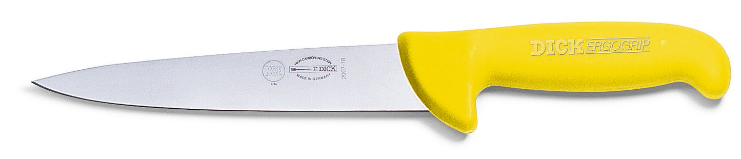 Gelbmesser mit Edelstahlklinge.