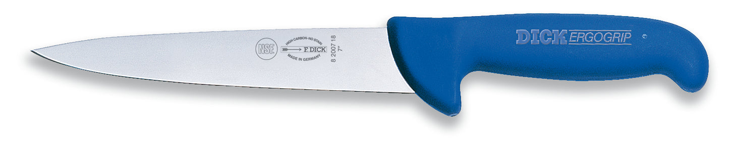 Messer mit blauem Griff.