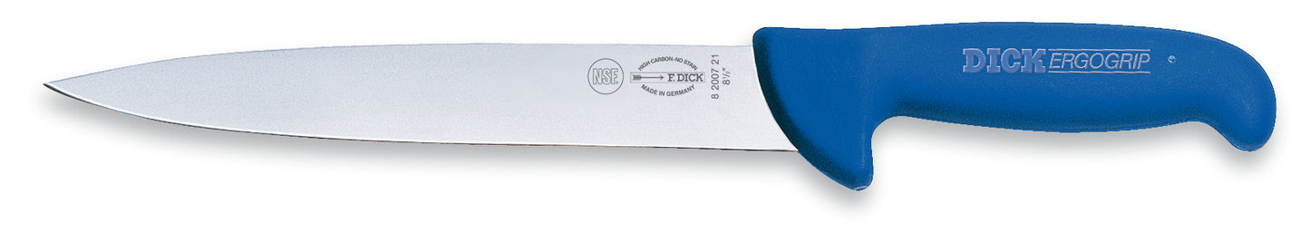 Messer mit blauem Griff.