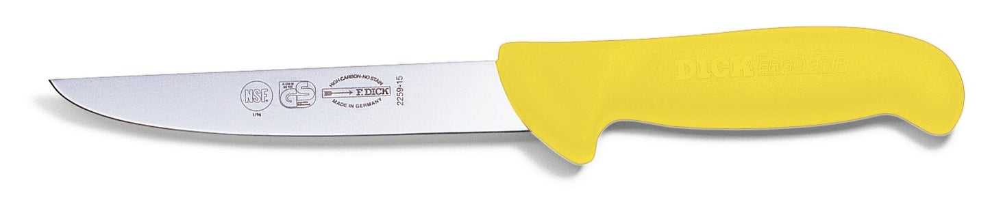 Gelbmesser mit Edelstahlklinge, Dick.