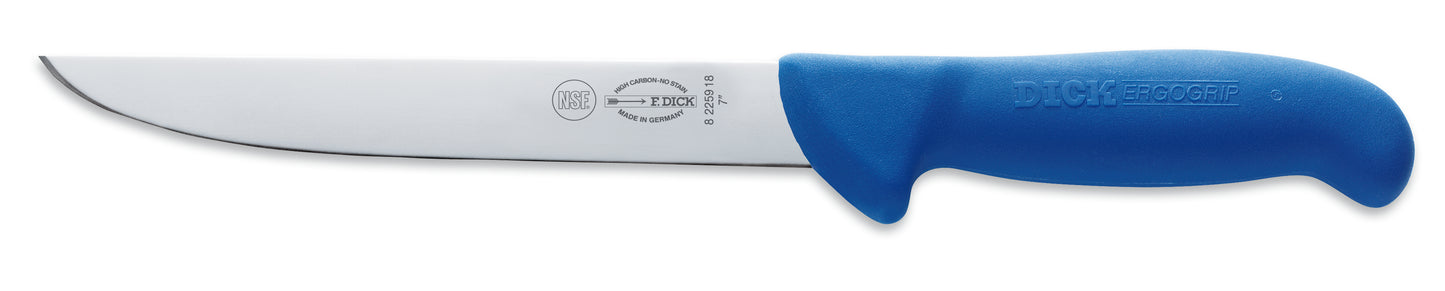 Messer mit blauem Griff.