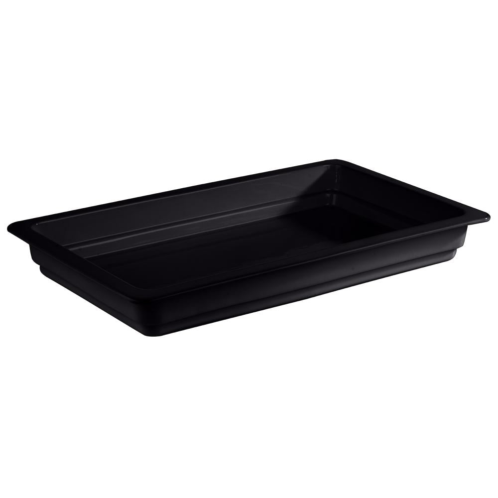Schwarze GN-Behälter aus Kunststoff
