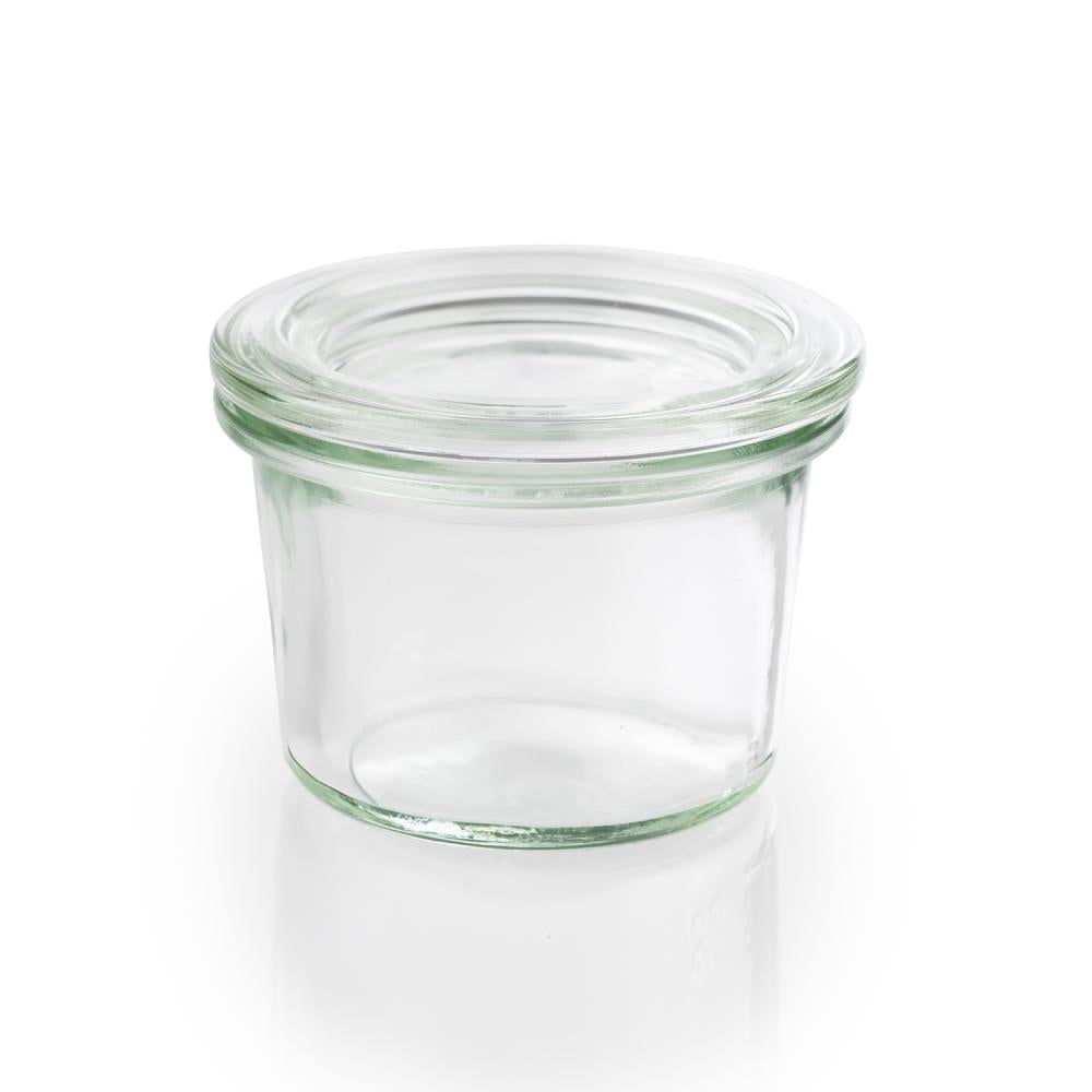 Leeres Glasbehälter für Lebensmittel