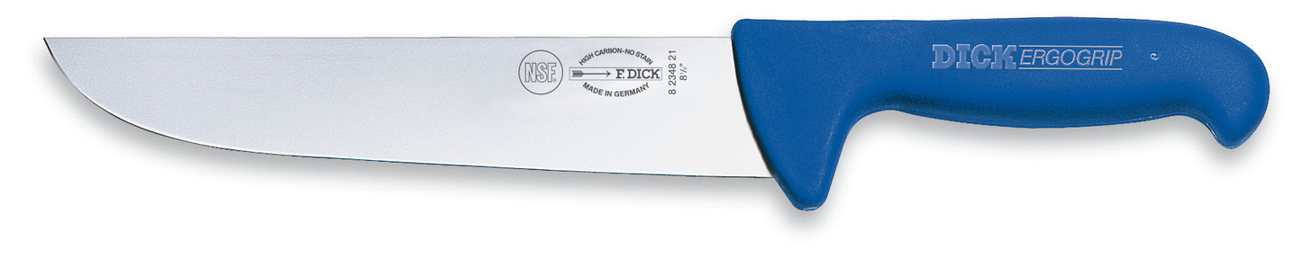 Messer mit blauem Griff.