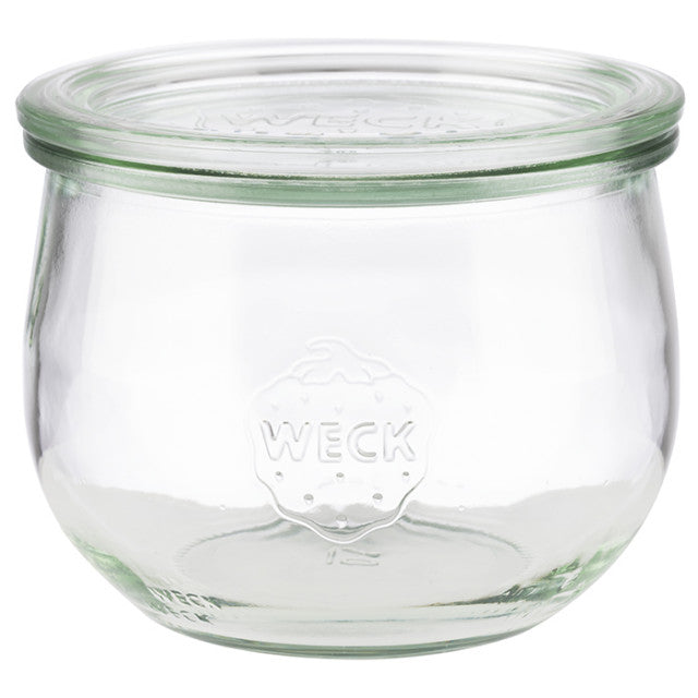 Weck-Glas mit Deckel, leer.