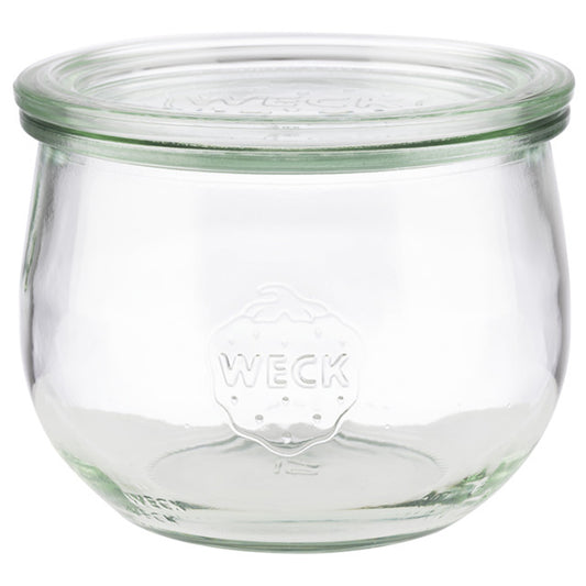 Weck-Glas mit Deckel, leer.