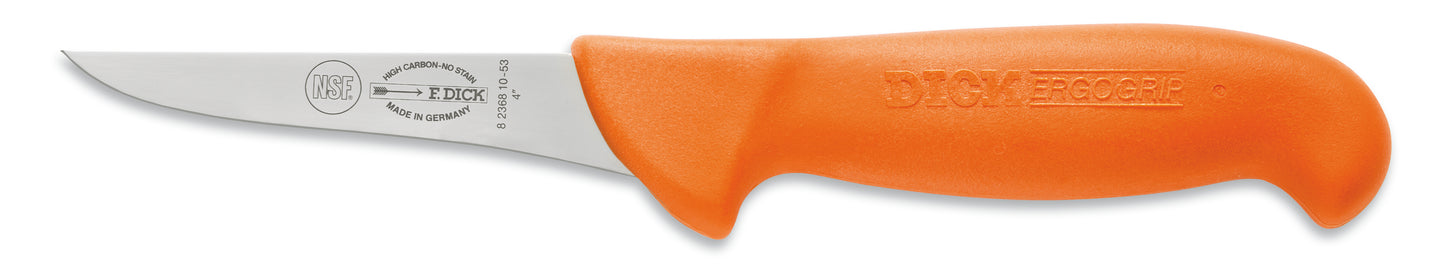 Messer mit orangefarbenem Griff.
