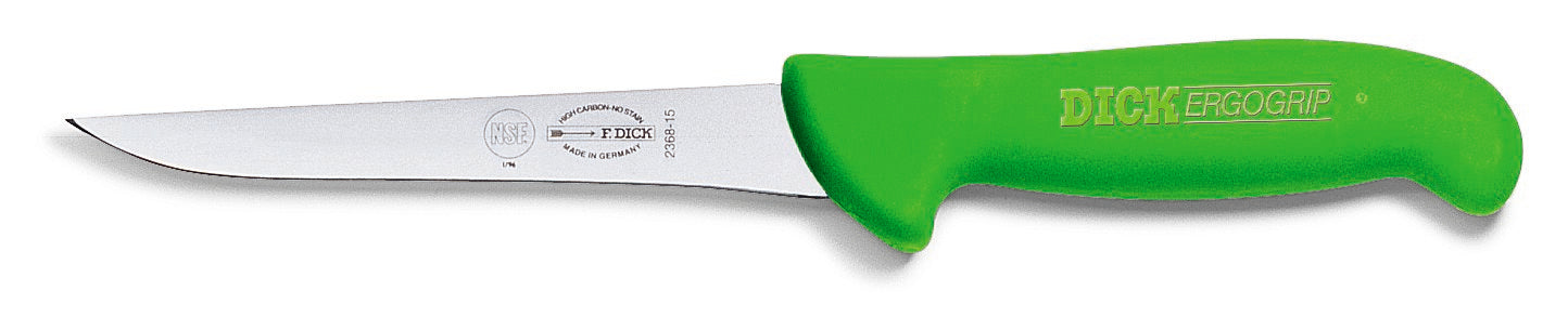 Grünes Messer mit Edelstahlklinge.