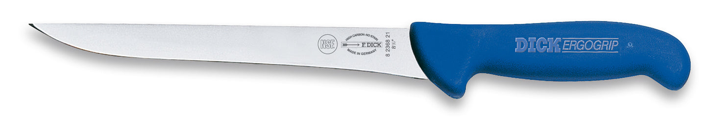 Messer mit blauem Griff.