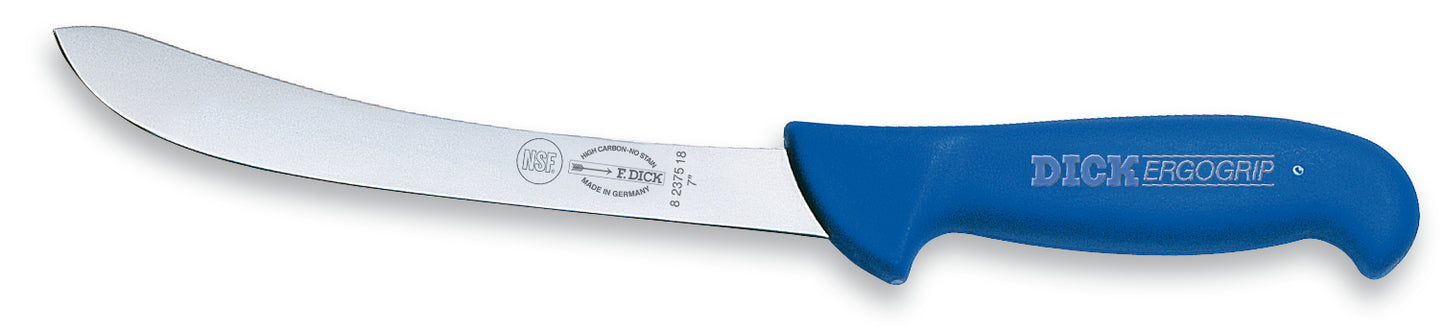 Messer mit blauem Griff.