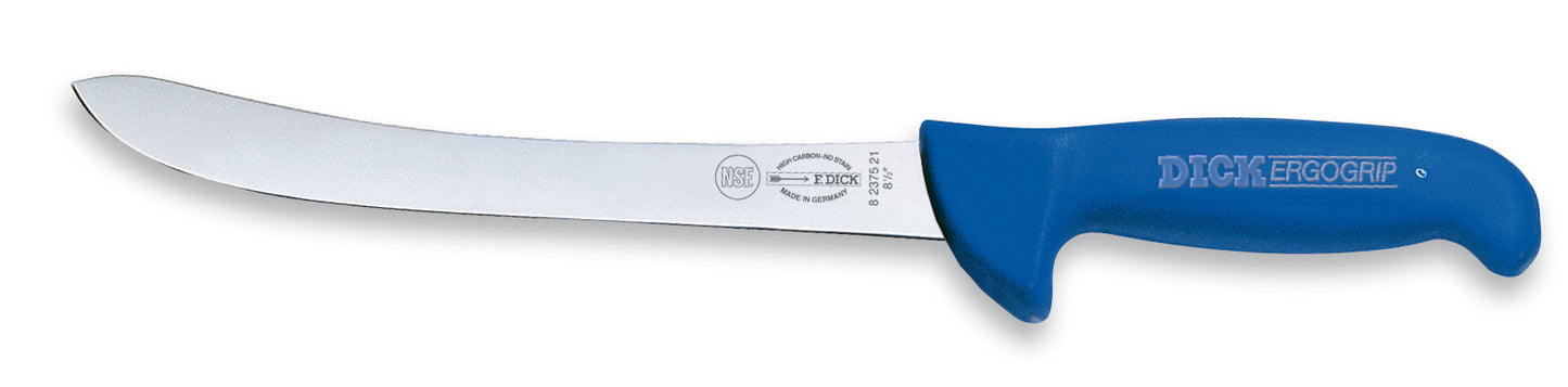 Messer mit blauem Griff.