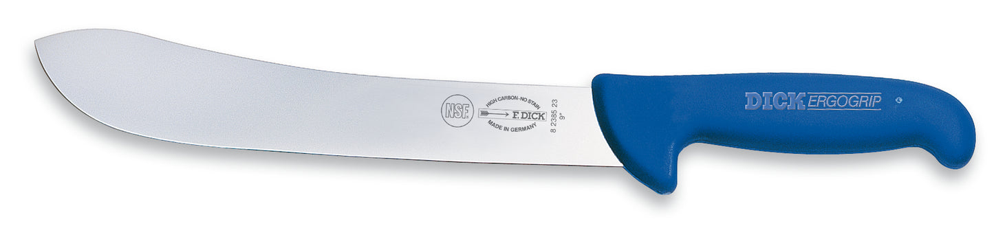 Messer mit blauem Griff.