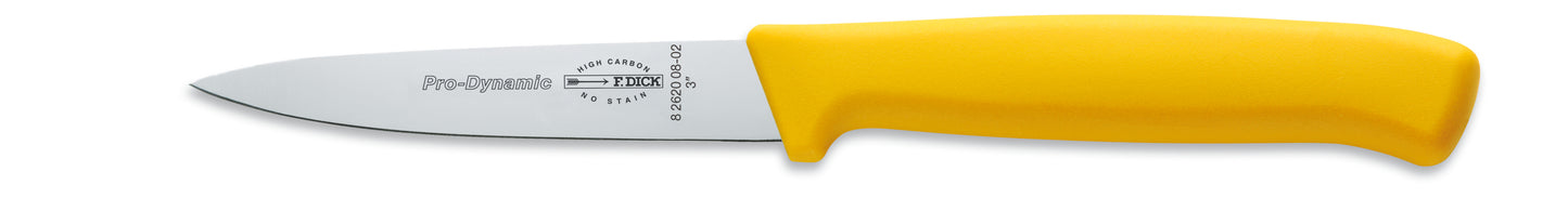 Gelbmesser mit Edelstahlklinge, Aufdruck.