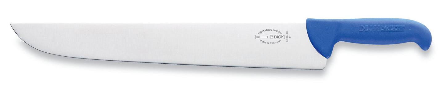 Kochmesser mit blauem Griff.