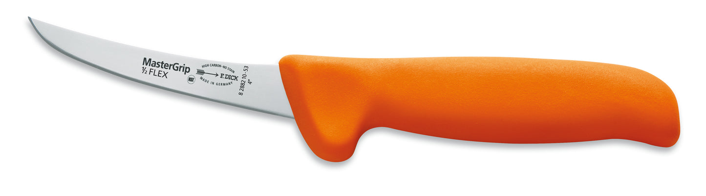 Messer mit orangefarbenem Griff.