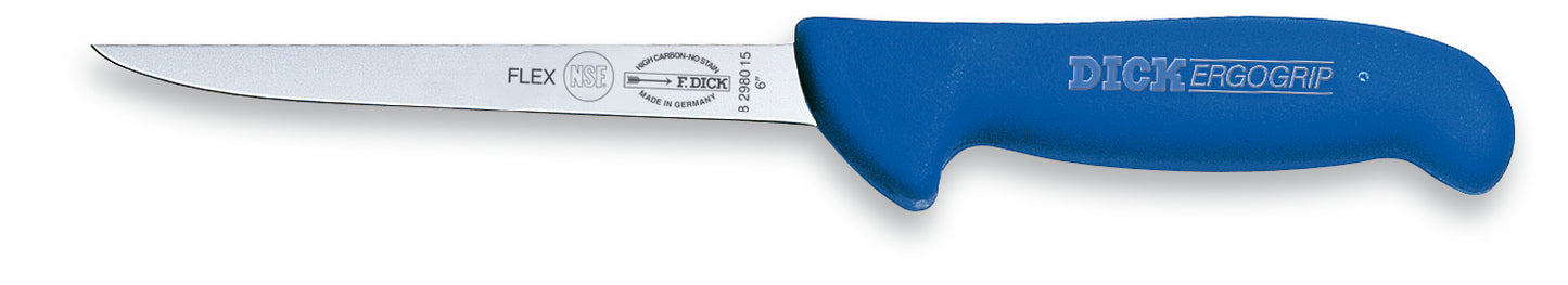 Blaues Messer mit Flex-Klinge.