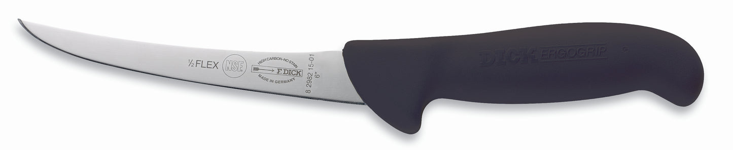 Ausbeinmesser mit schwarzem Griff.