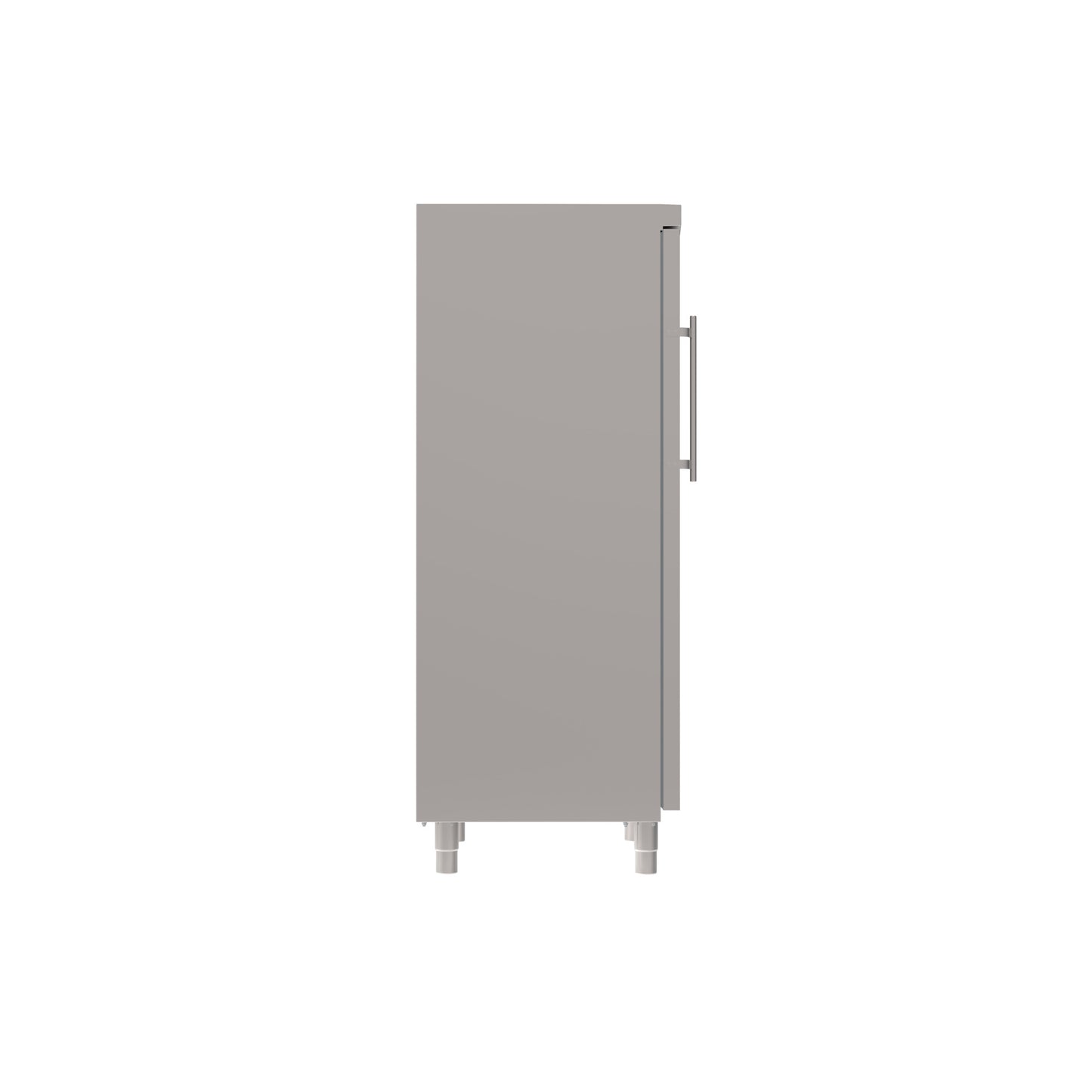 Gastronomie-Kühlschrank aus Edelstahl.