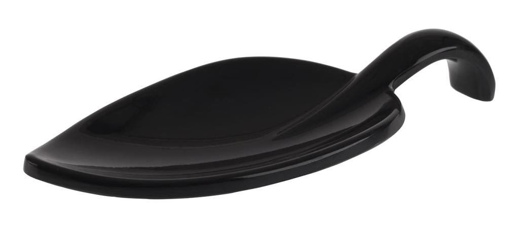 Schwarzer Löffel aus Melamin.