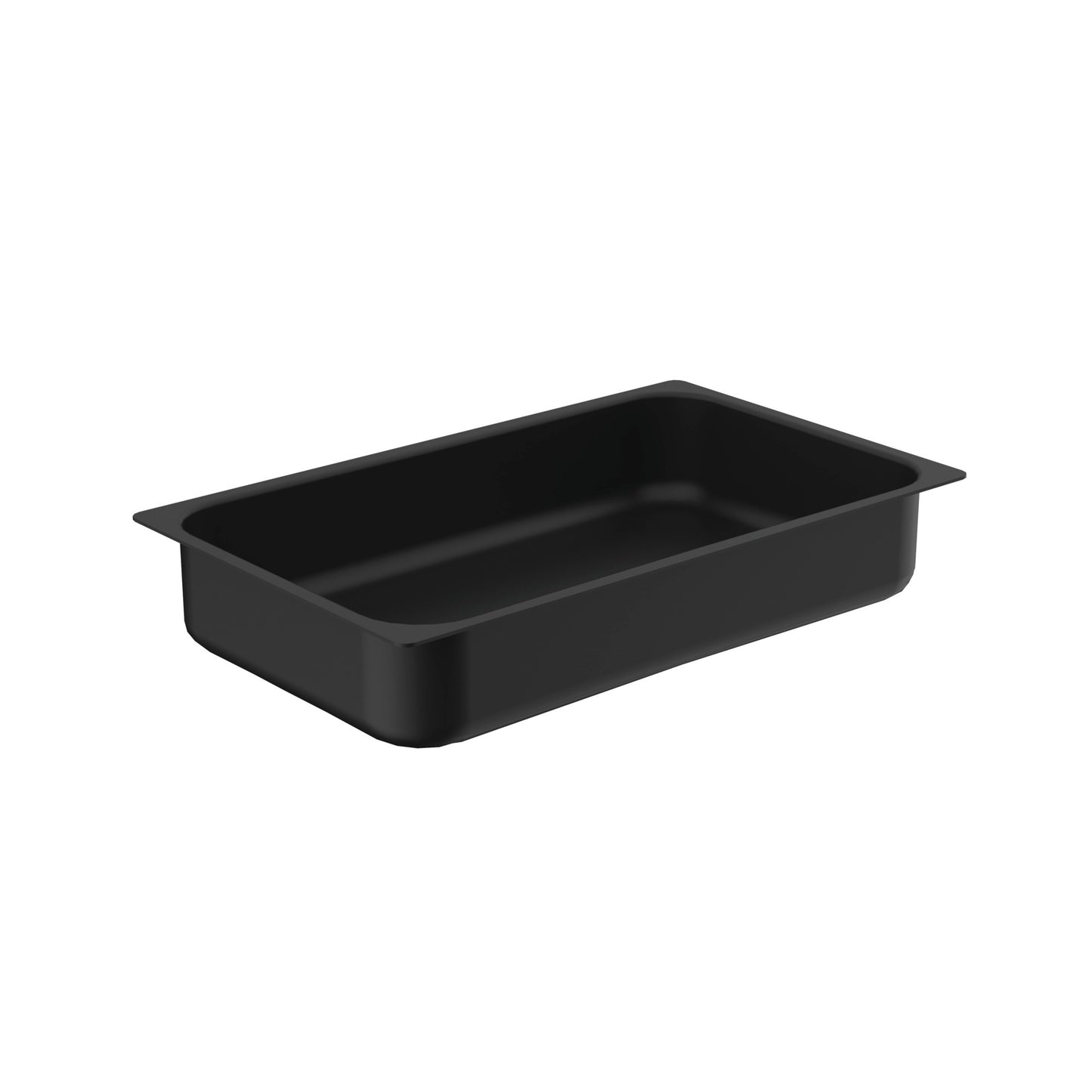 Schwarze GN-Behälter für Gastronomie.