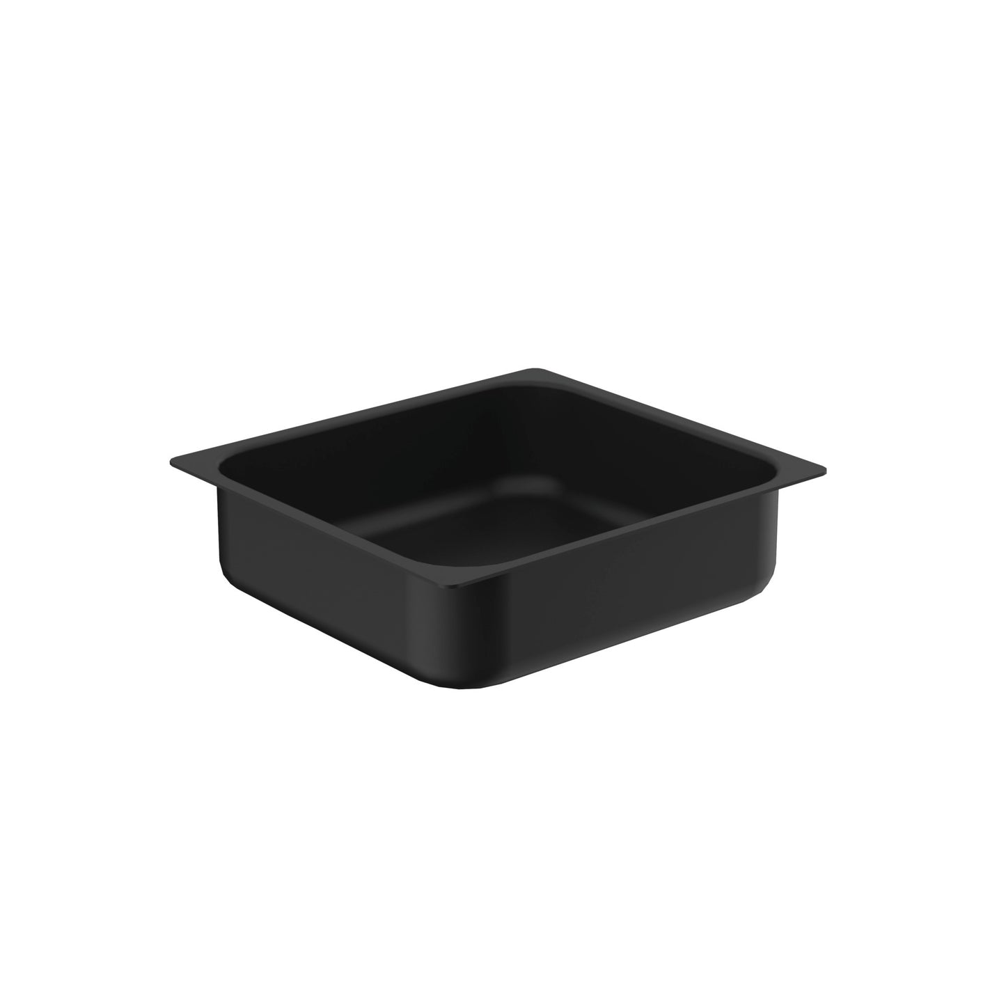 Schwarze GN-Behälter für Gastronomie.